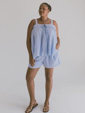 NWT THE LULLABY CLUB | Zimi Top | Periwinkle | SZ S-M (10-12)